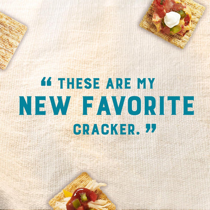 Triscuit Hint of Sea Salt Whole Grain Crackers – Family Pantry Staple for Packing Lunches on Busy Mornings