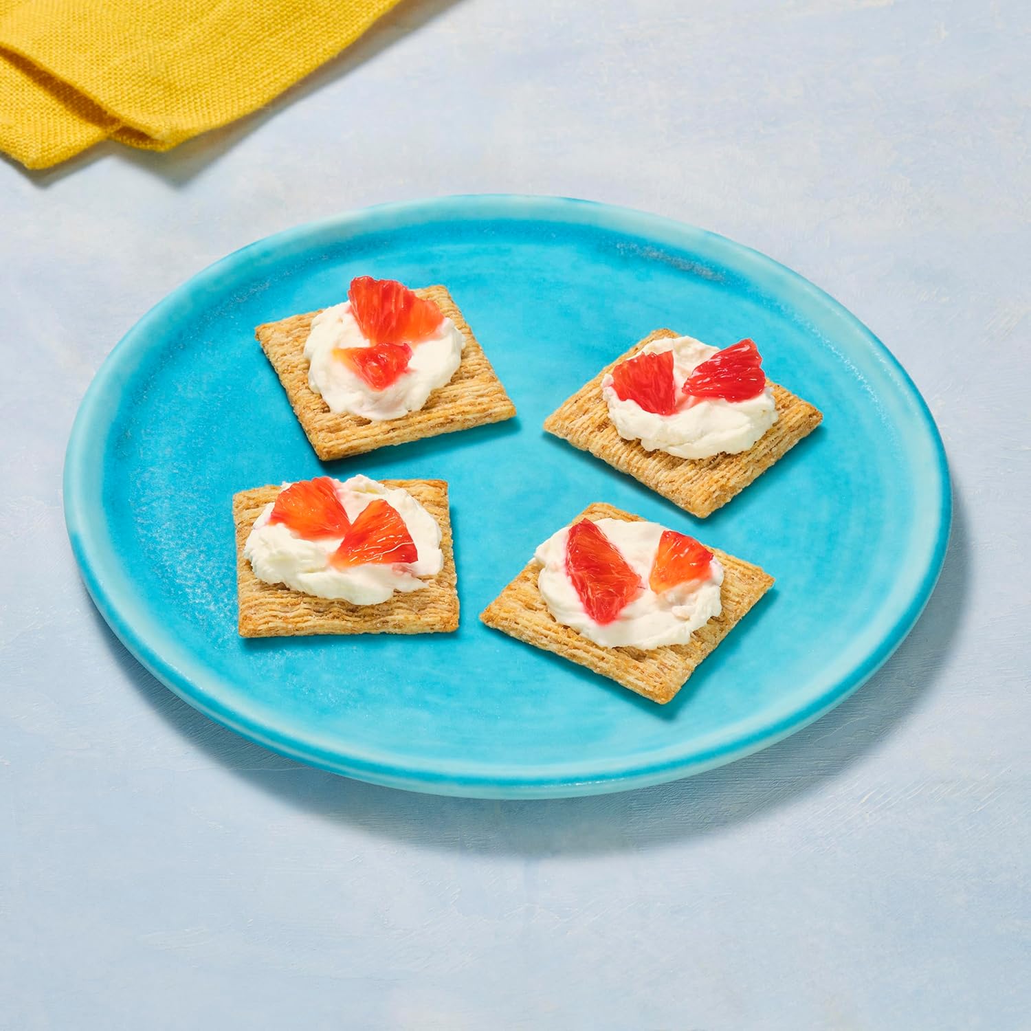Triscuit Hint of Sea Salt Whole Grain Crackers – Family Pantry Staple for Packing Lunches on Busy Mornings