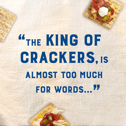 Triscuit Original Whole Grain Wheat Crackers – Resealable Family Size Crackers for Outdoor Dining and Parties, 12.5 oz