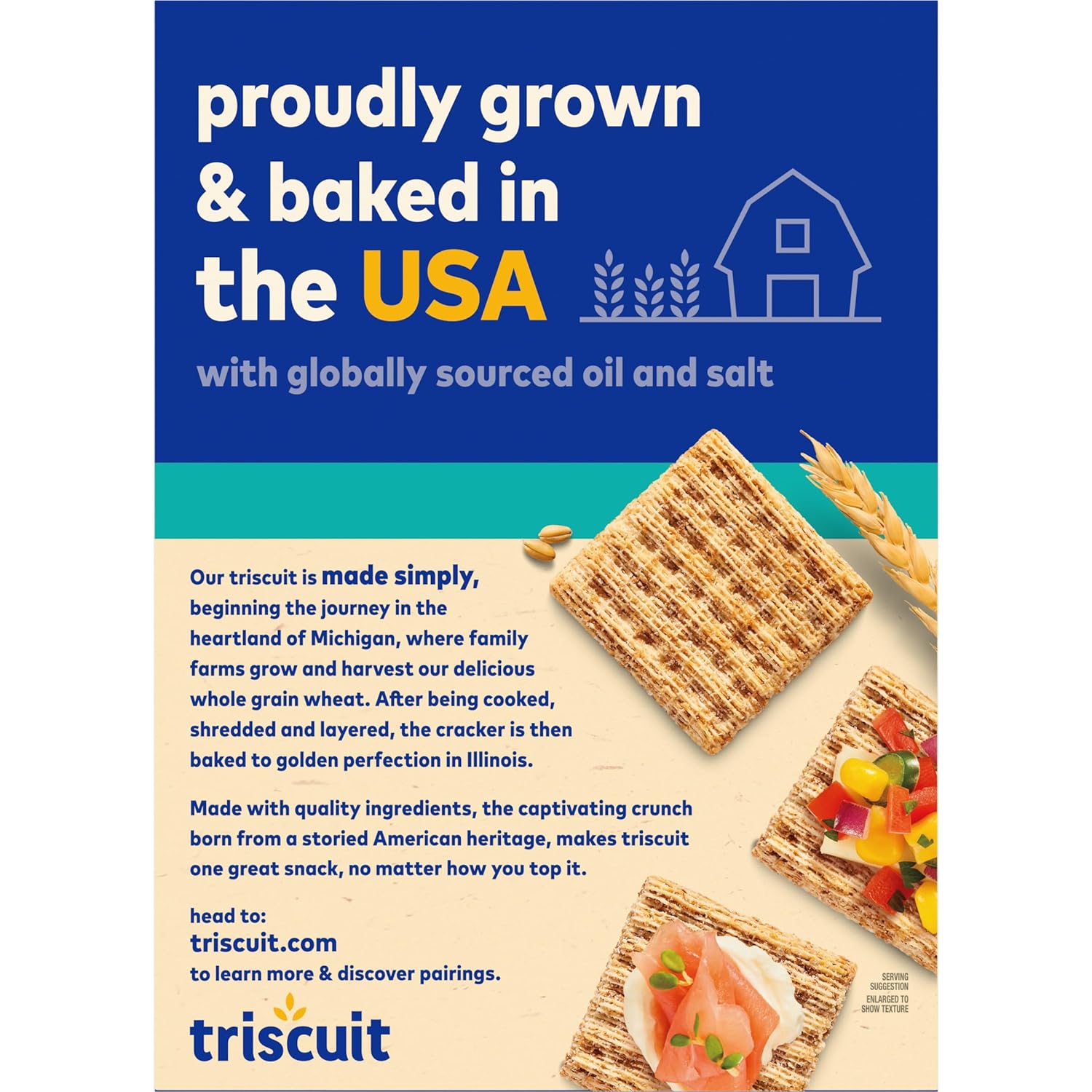 Triscuit Reduced Fat Vegan Crackers – Less-Is-More Lunch Box Base with No Artificial Additives