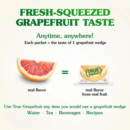 True Citrus Grapefruit Pocket Size Packets – On the Go Hydration for Backpacks and Gym Bags, Sugar Free