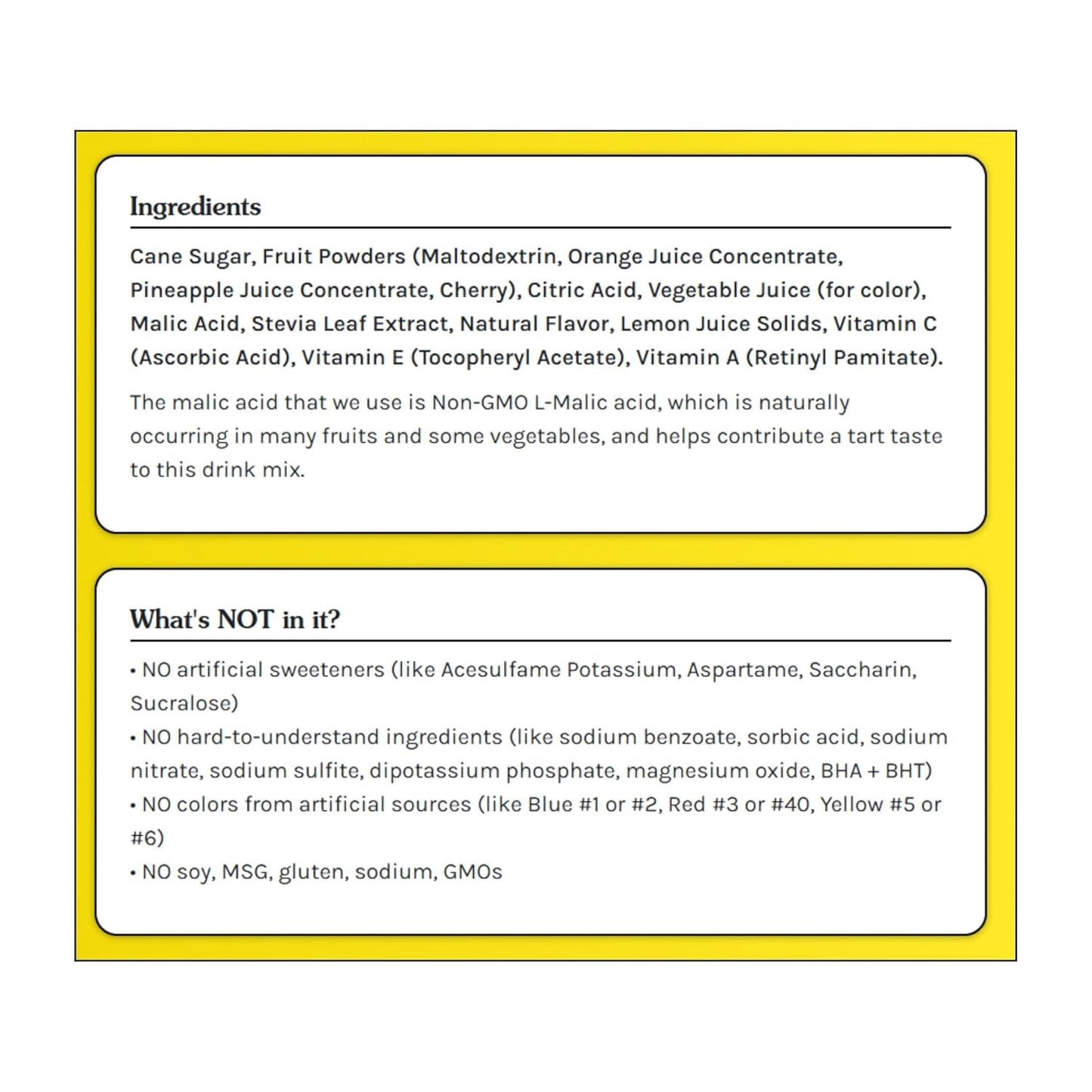 True Lemon Non-GMO Hydration Powder – Clean-Label Water Enhancer for Daily Vitamin and Wellness Habits