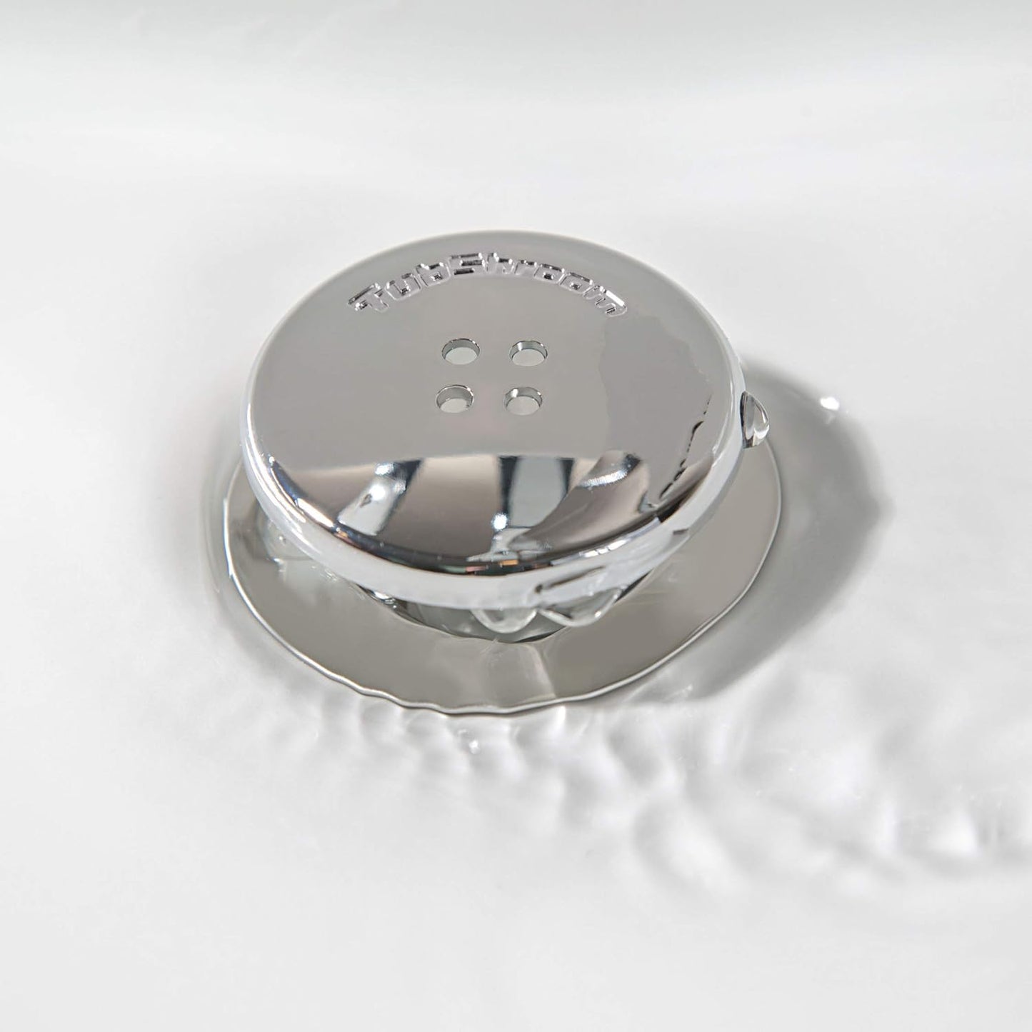 TubShroom Simple Drain Protector for Bathtubs - Single Mushroom-Shaped Piece, Wipe-Clean Design for Intentional Homes