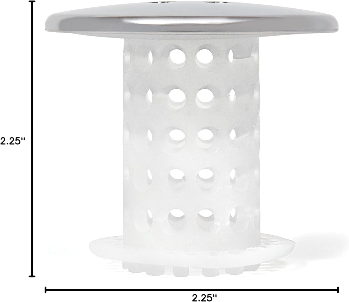 TubShroom Simple Drain Protector for Bathtubs - Single Mushroom-Shaped Piece, Wipe-Clean Design for Intentional Homes