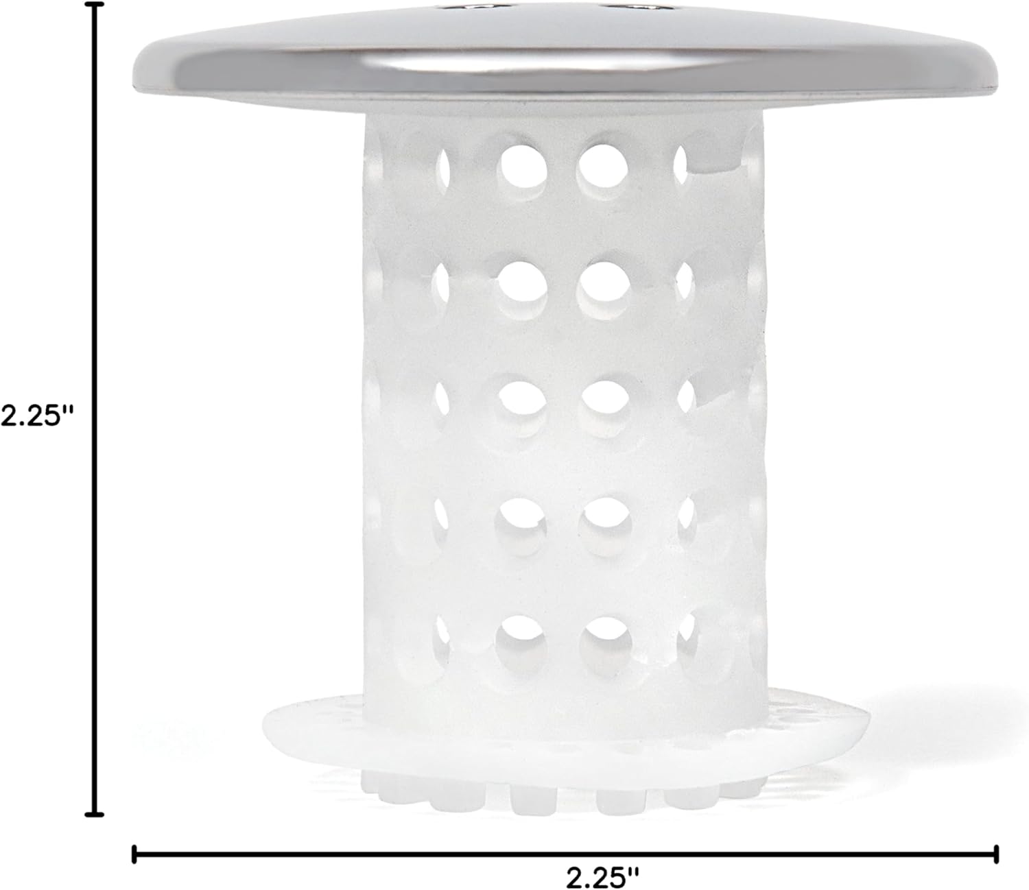 TubShroom Simple Drain Protector for Bathtubs - Single Mushroom-Shaped Piece, Wipe-Clean Design for Intentional Homes