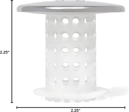 TubShroom Simple Drain Protector for Bathtubs - Single Mushroom-Shaped Piece, Wipe-Clean Design for Intentional Homes