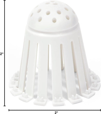 TubShroom Toss 21-Pack Hair Catcher Drain Covers - Safer Than Liquid Drain Snakes for Family Bathrooms