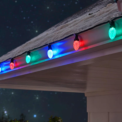 TW SHINE C9 Connectable Holiday Lights – 198 ft Roofline and Driveway Coverage for Large Yards