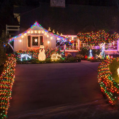 TW SHINE Connectable Christmas Lights – Expandable Outdoor String Lights Linking up to 4 Strands for Large Yards