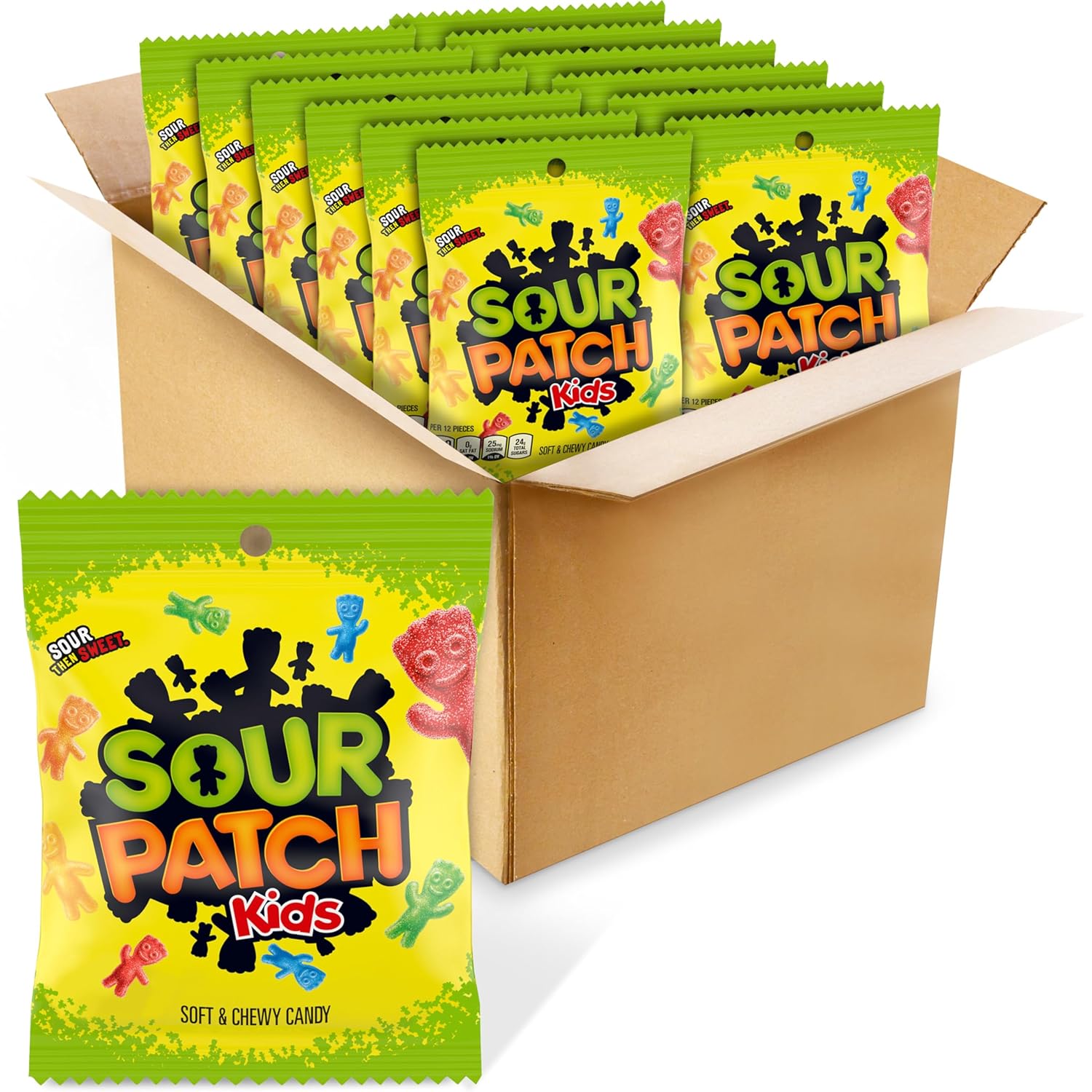 twelve individually sealed 3.6oz bags for freshness and grab-and-go use