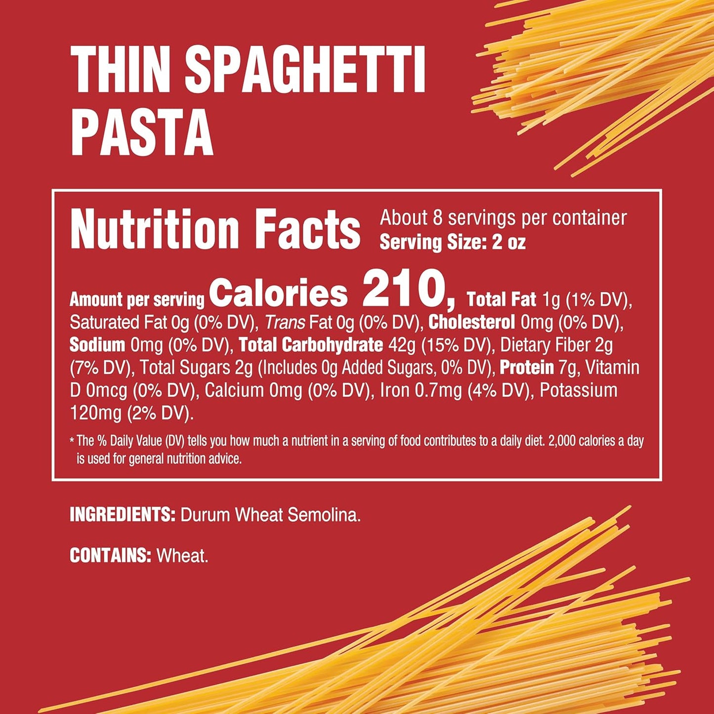 two-ingredient formulation (semolina flour and water only)