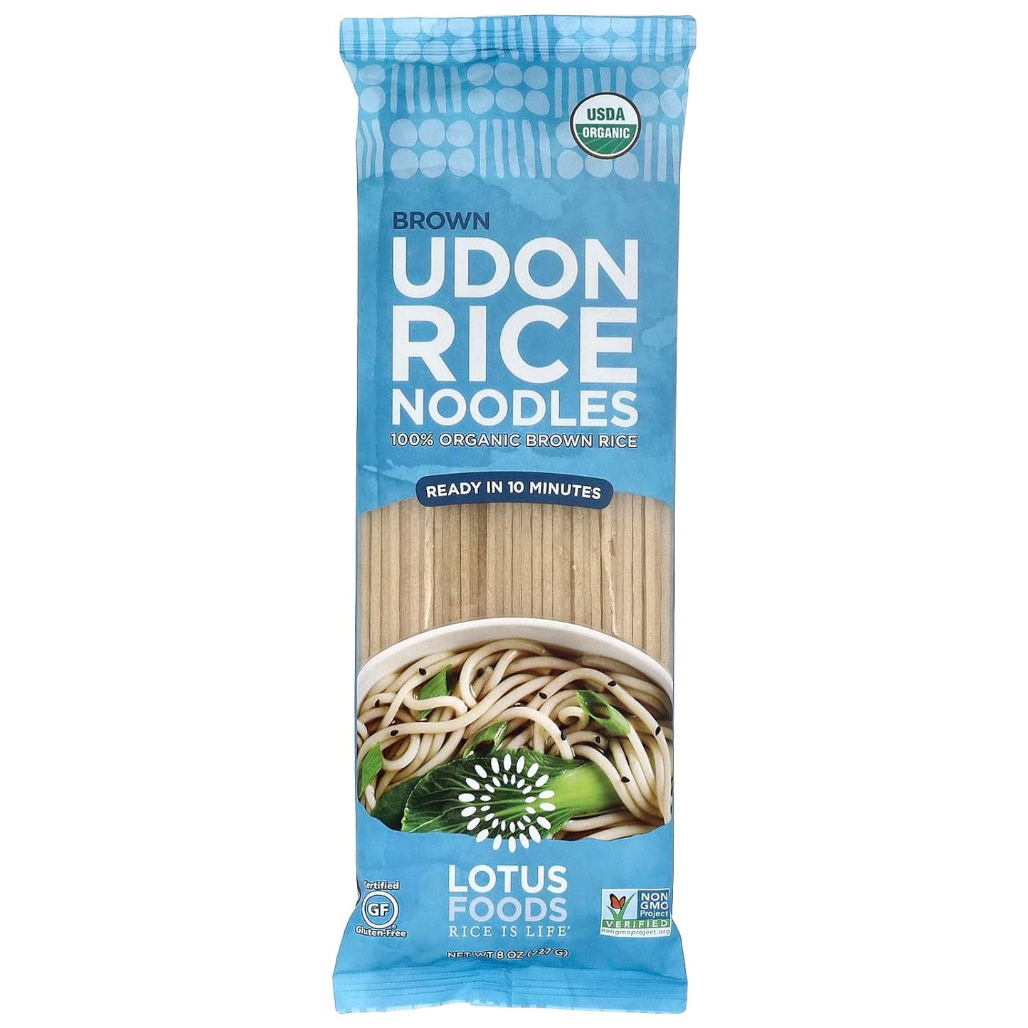 two organic rice flour ingredients — brown rice flour and white rice flour