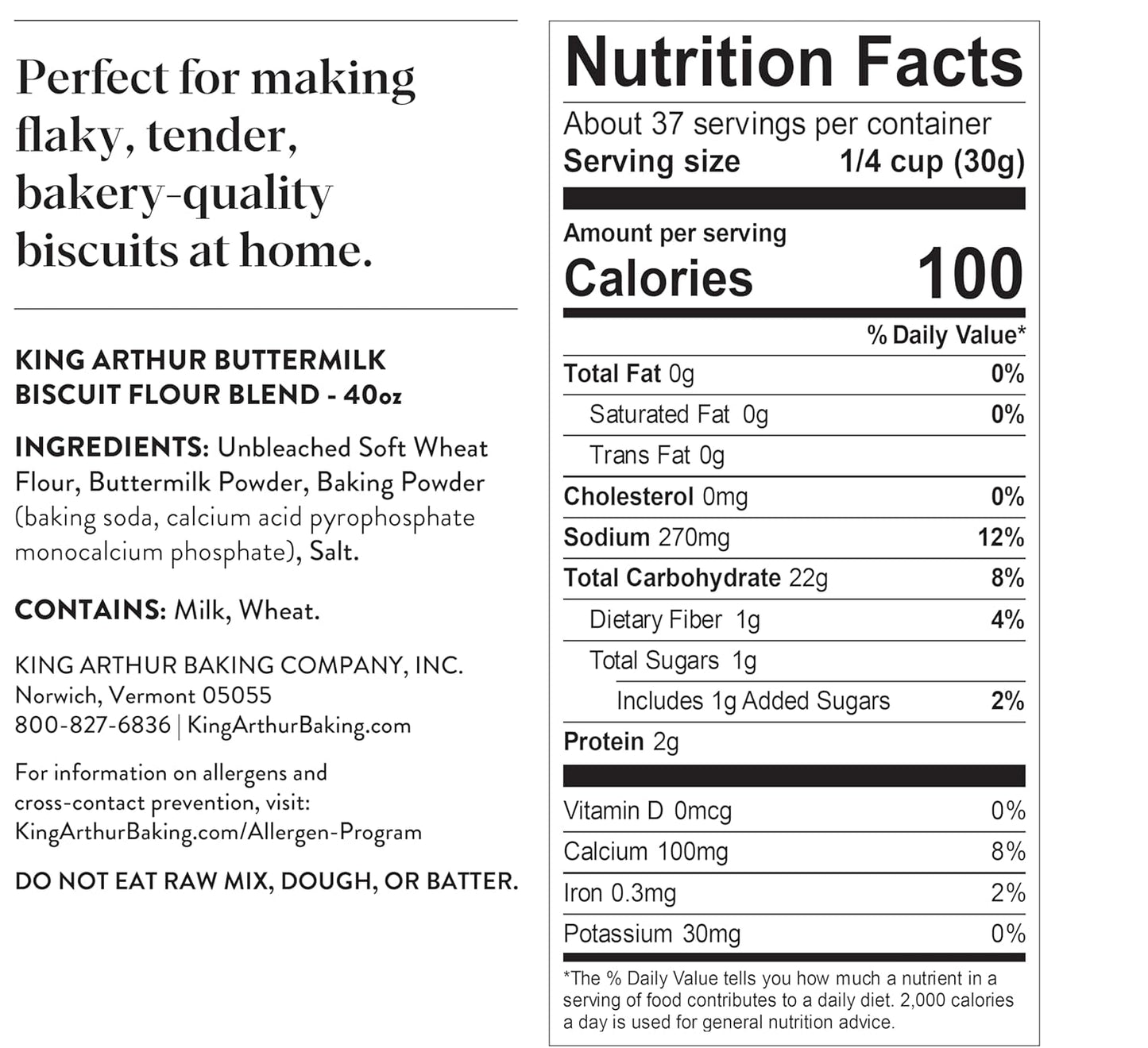 unbleached, aluminum-free, and non-gmo ingredient formulation