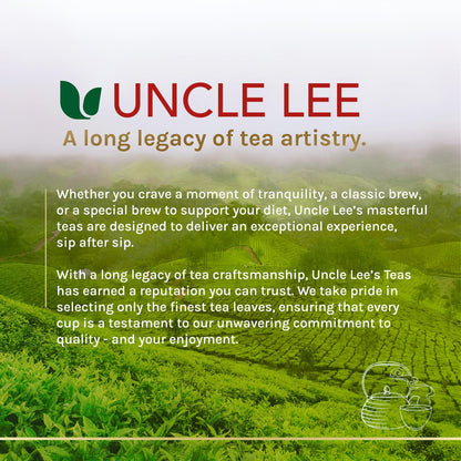 Uncle Lee's Organic Matcha Green Tea Bags – Elegant Holiday Gift for Her, the Mindful Tea Drinker