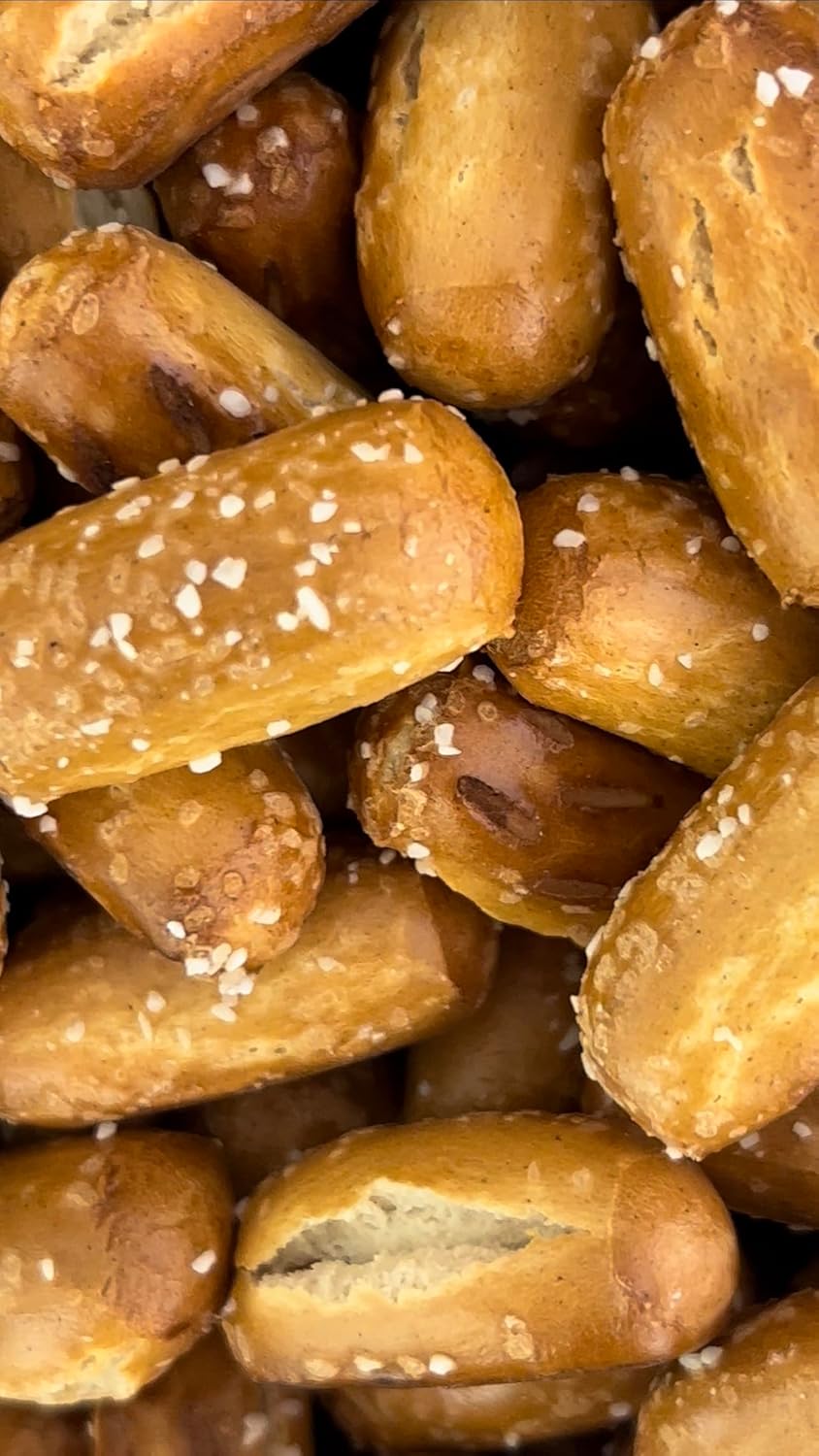 Utz Bite-Size Sourdough Hard Pretzels 52 oz Barrel – Low-Mess Snacking for Children at Home, in the Car, and on Road Trips
