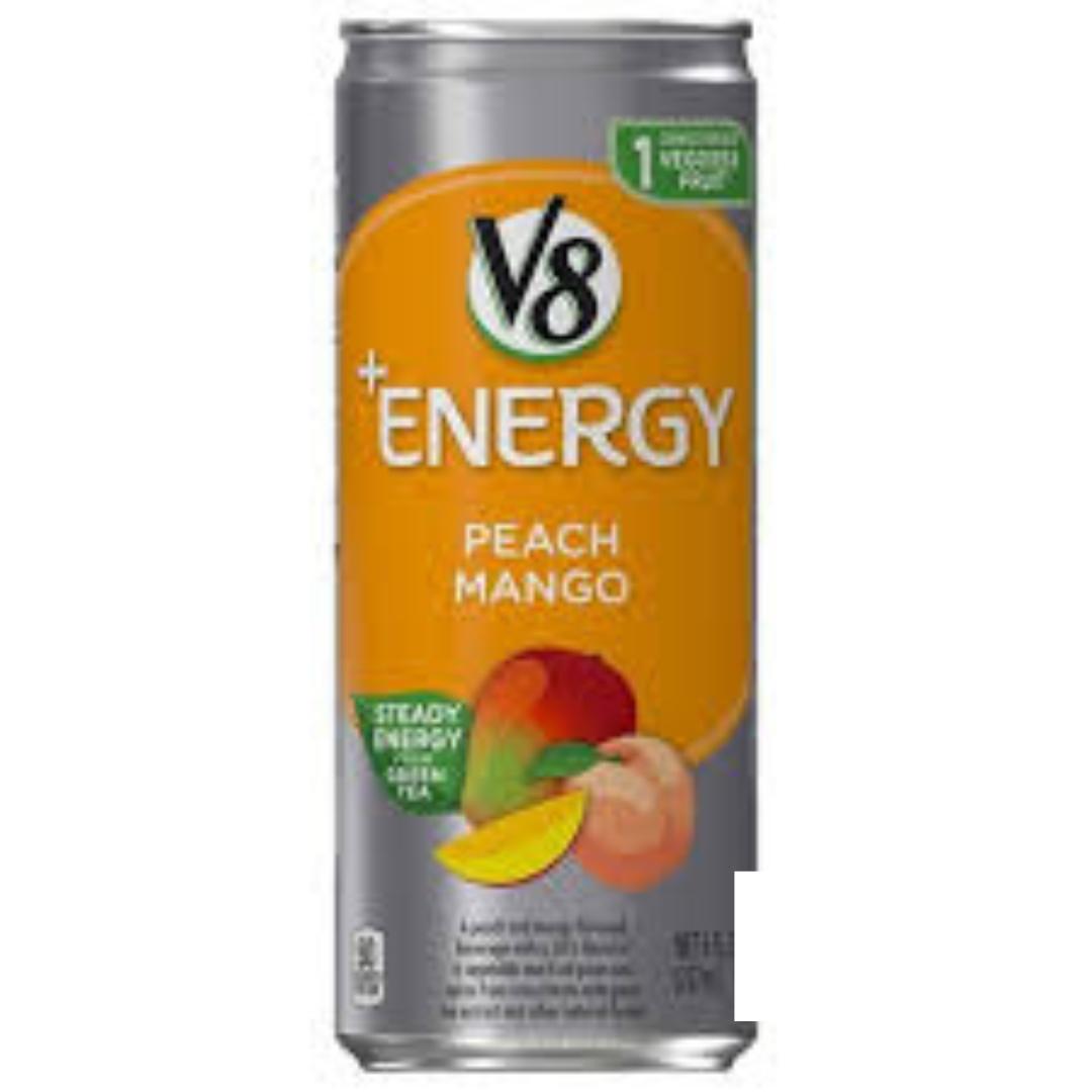 V8 +Energy Sparkling Juice – Portable 11.5 oz Energy Can for Hiking Trails and Road Trips