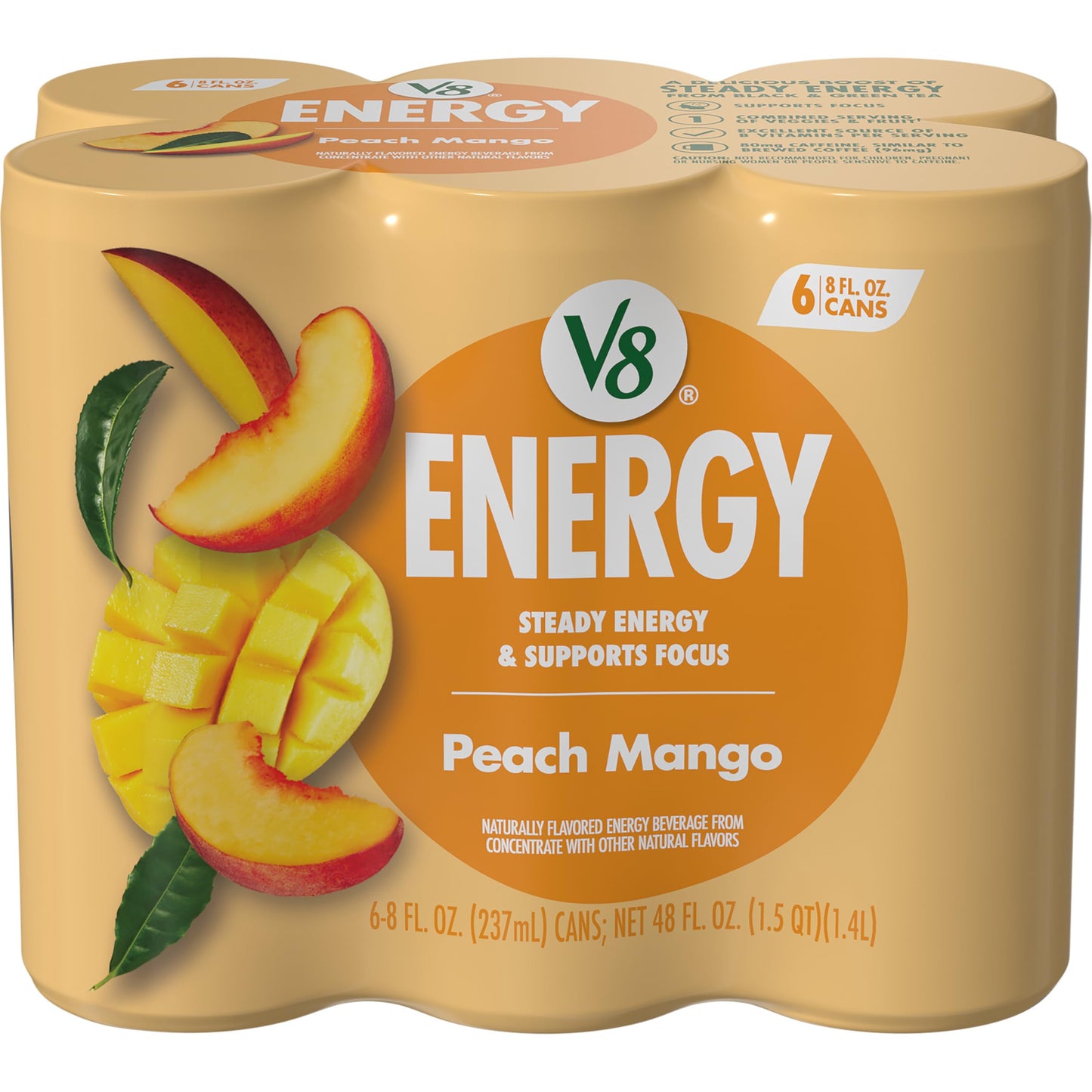 V8 +Energy Sugar Free Energy Beverage – Pre-Workout and Writing Sprint Fuel with B Vitamins and No Jitters, 50 Calories per Can
