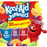 Kool-Aid Jammers Tropical Punch Grape Cherry – Three-Flavor Drink Pack for Clean, Intentional Snack Stations