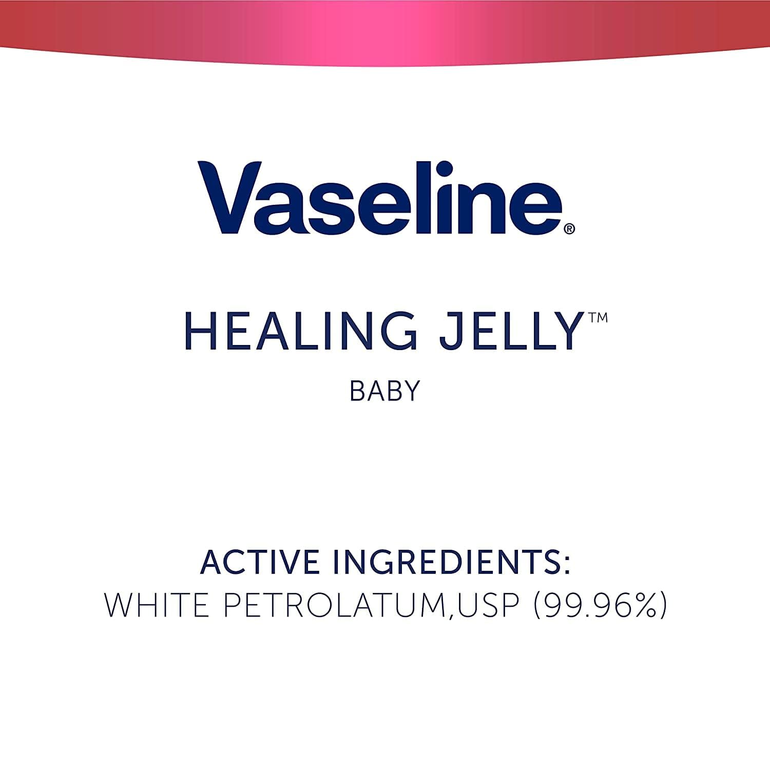 Vaseline Baby Skincare Jelly Multi-Pack – Hypoallergenic Barrier for Playroom Diaper Changes and Toddler Skin Care