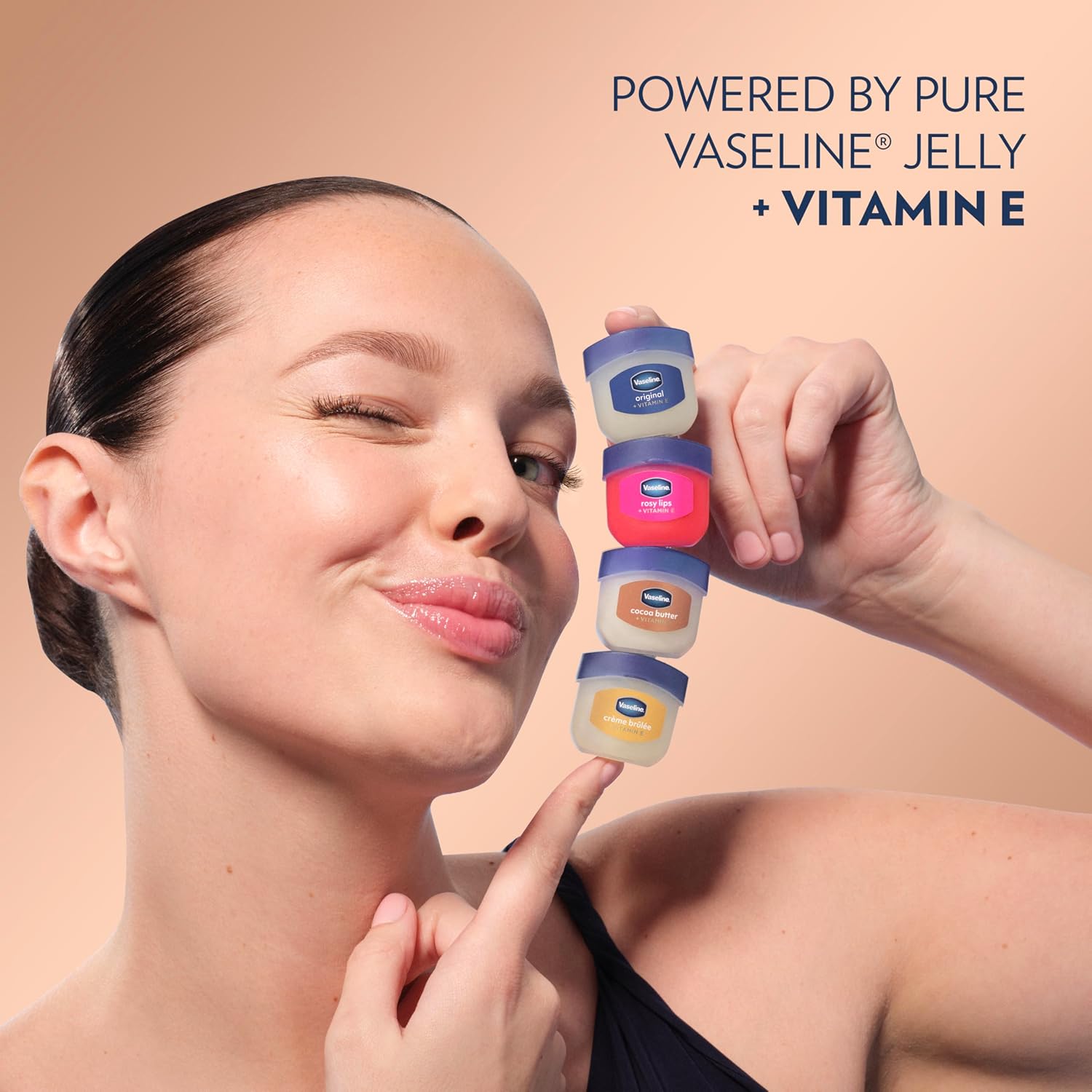 Vaseline Lip Balm Cocoa Butter Mini 2 ct – Road Trip Companion for Dry Cabin Air, Pocket Hydration