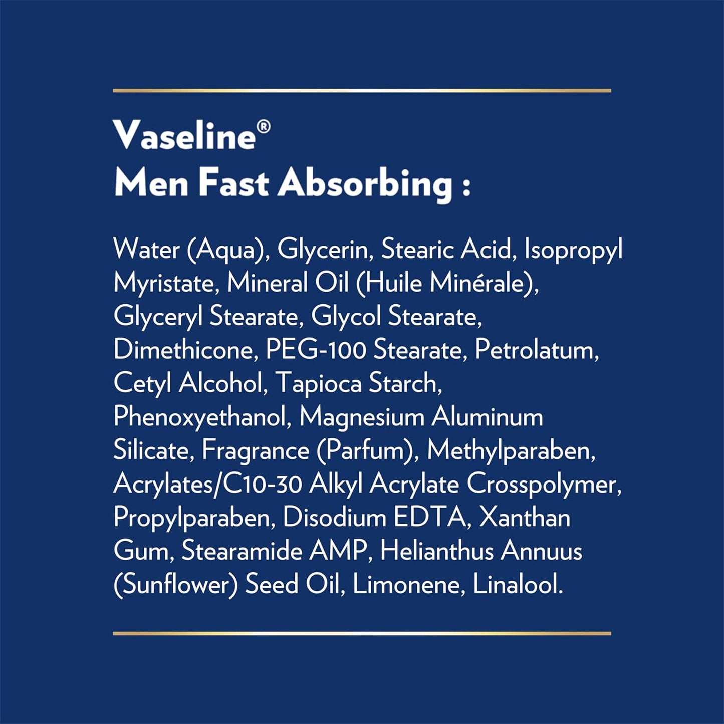 Vaseline Men's Hand & Body Lotion – Camping and Patio After-Sun Cool-Down for Men Exposed to Wind and Sun, Menthol Refresh