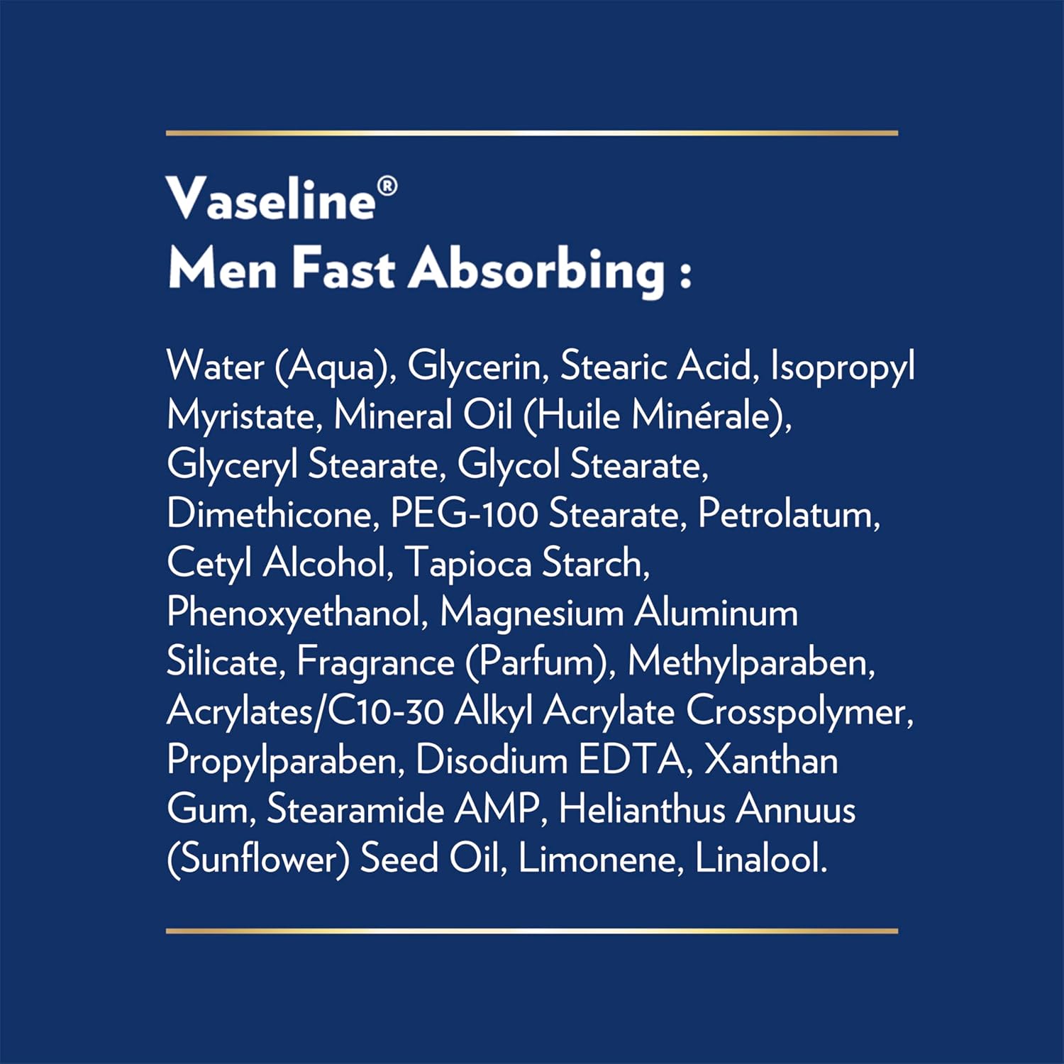 Vaseline Men's Hand & Body Lotion – Camping and Patio After-Sun Cool-Down for Men Exposed to Wind and Sun, Menthol Refresh