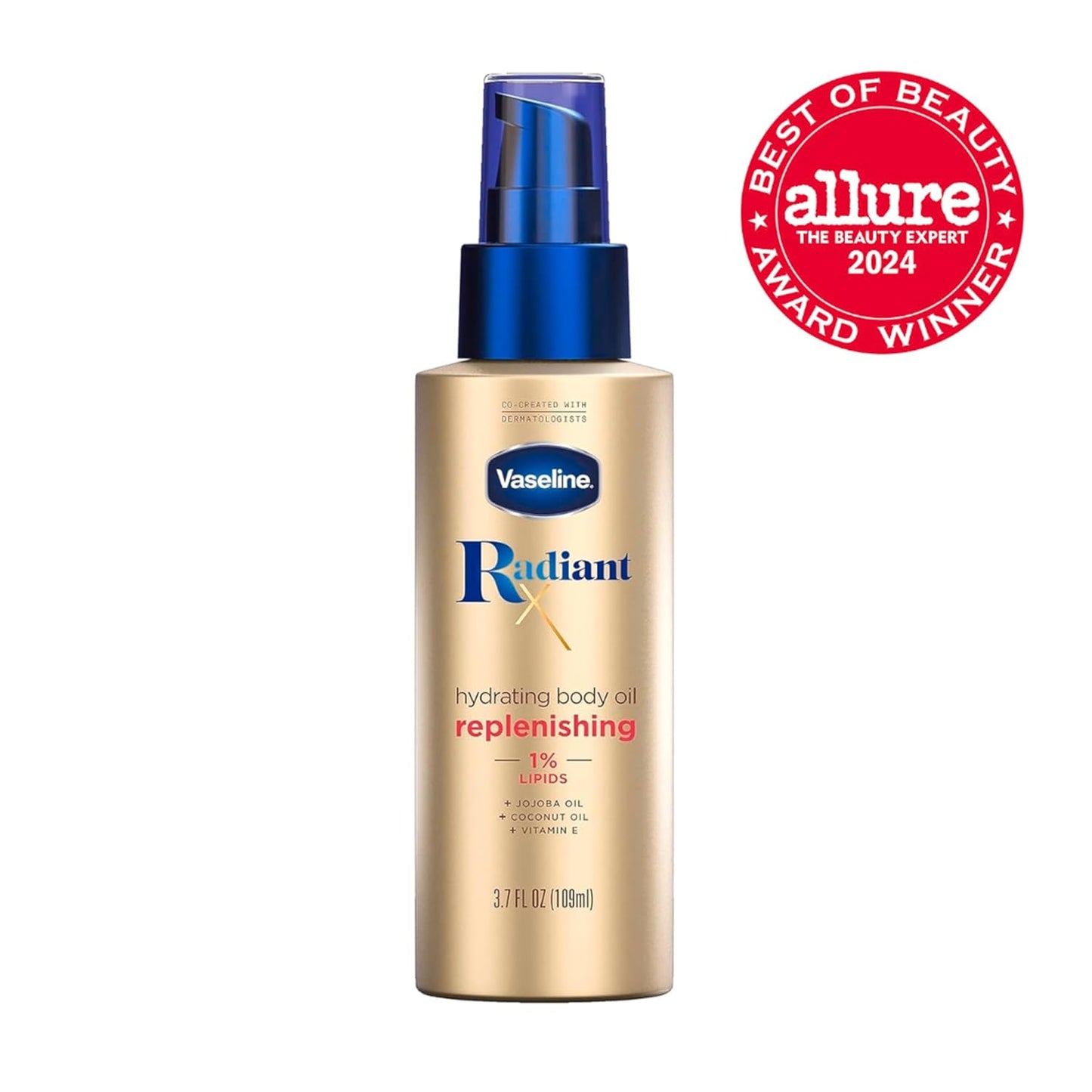 Vaseline Radiant X Nourishing Body Oil, Dermatologist-Approved Valentine's Day Gift for Sensitive Skin