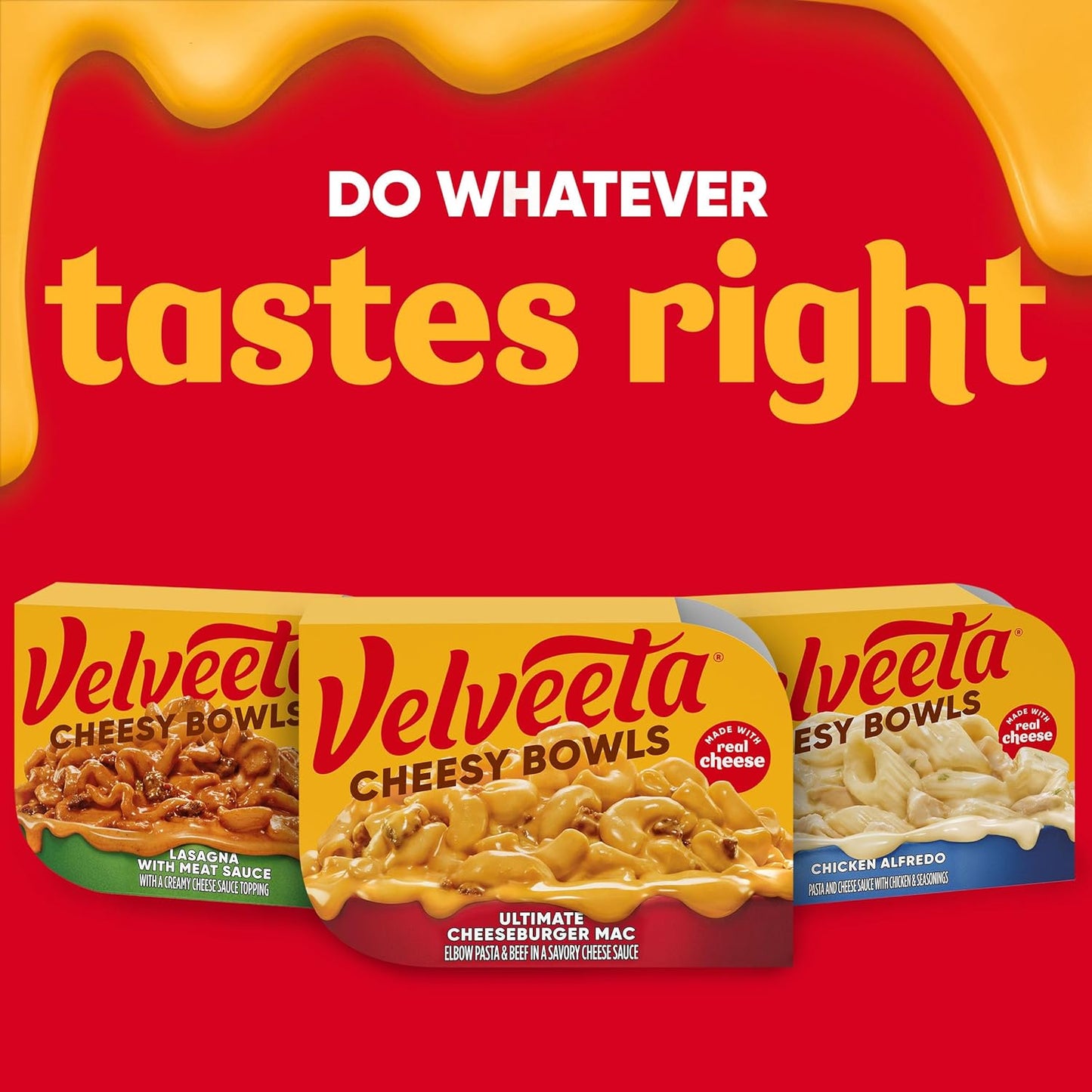 Velveeta Cheesy Bowls Ultimate Cheeseburger Mac – Cozy Get-Well Soon Care Package Add-On, 9 oz Single-Serve Meal