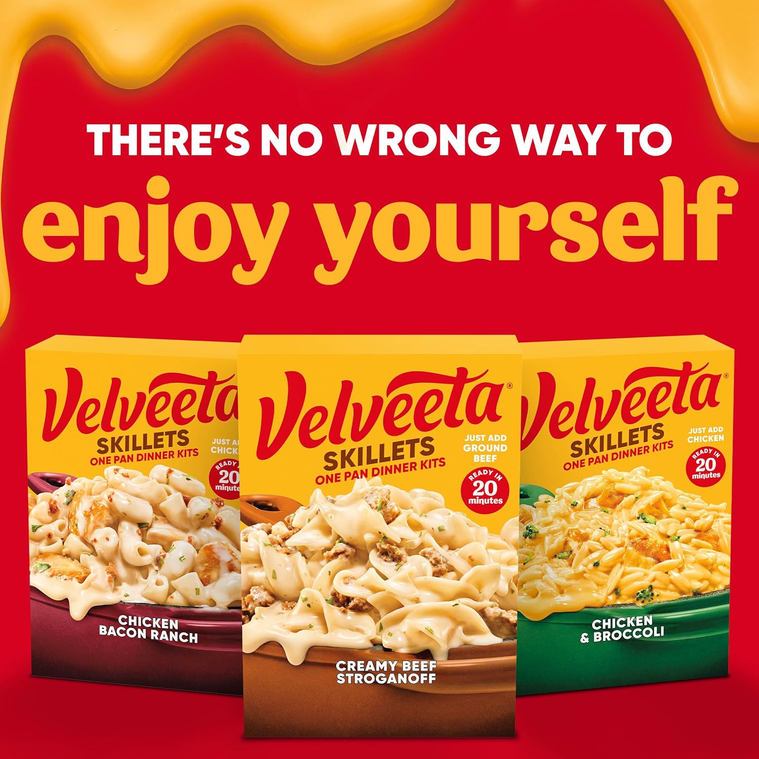 Velveeta Skillets Skillet Meal – Streamlined Pantry Dinner, 20 Minutes Start to Finish