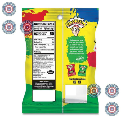 WARHEADS Workplace Sour Candy Sharable Pack - Coworker Desk Snack and Break Room Treat - 3 Pack