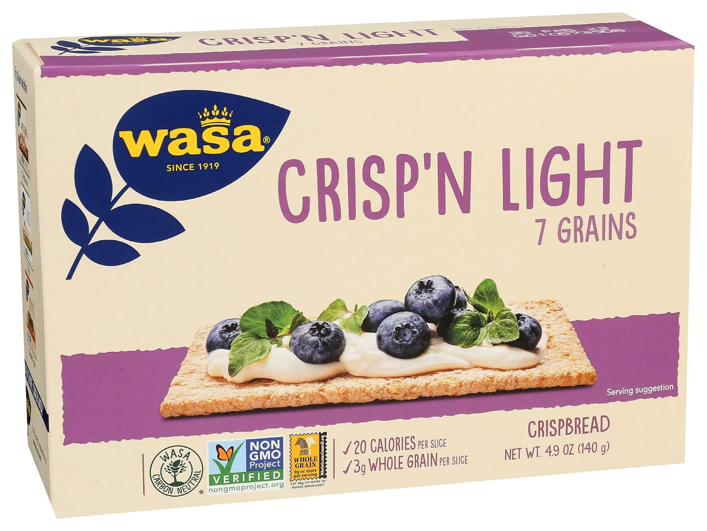 Wasa Crispbread – Light Commuter Bag Snack for Work Trips, No Refrigeration Required