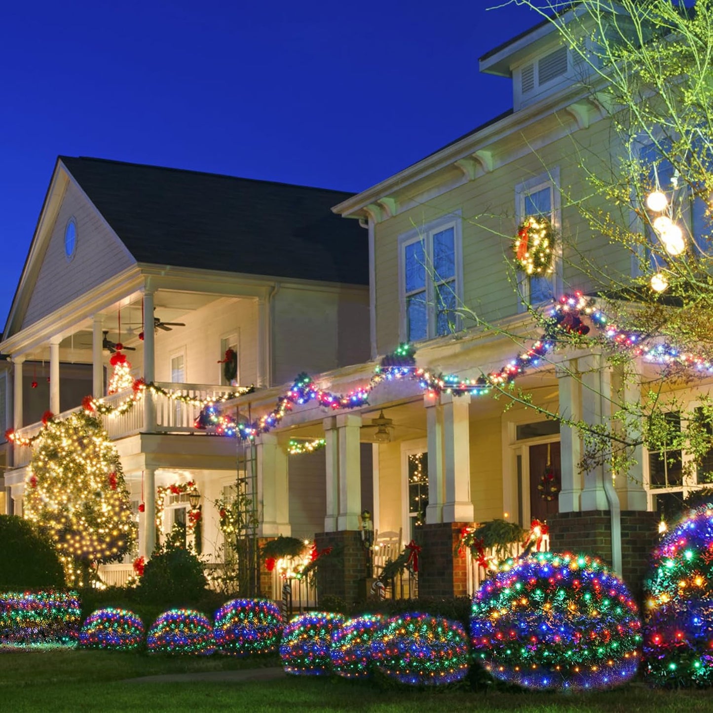 WBao Solar Drape Lights – Effortless Seasonal Decor with No Cords, No Cables, No Visual Noise