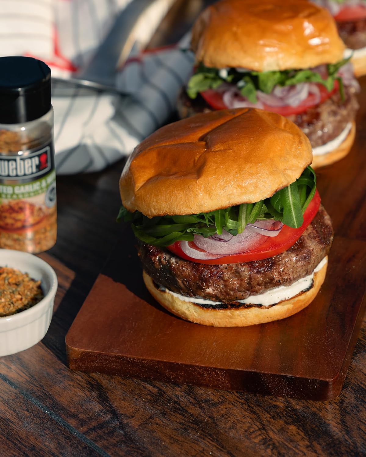 Weber Roasted Garlic & Herb Seasoning – Pre-Mixed Formula for Faster, No-Measure Weeknight Cooking