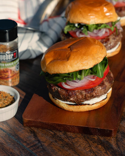 Weber Roasted Garlic & Herb Seasoning – Pre-Mixed Formula for Faster, No-Measure Weeknight Cooking