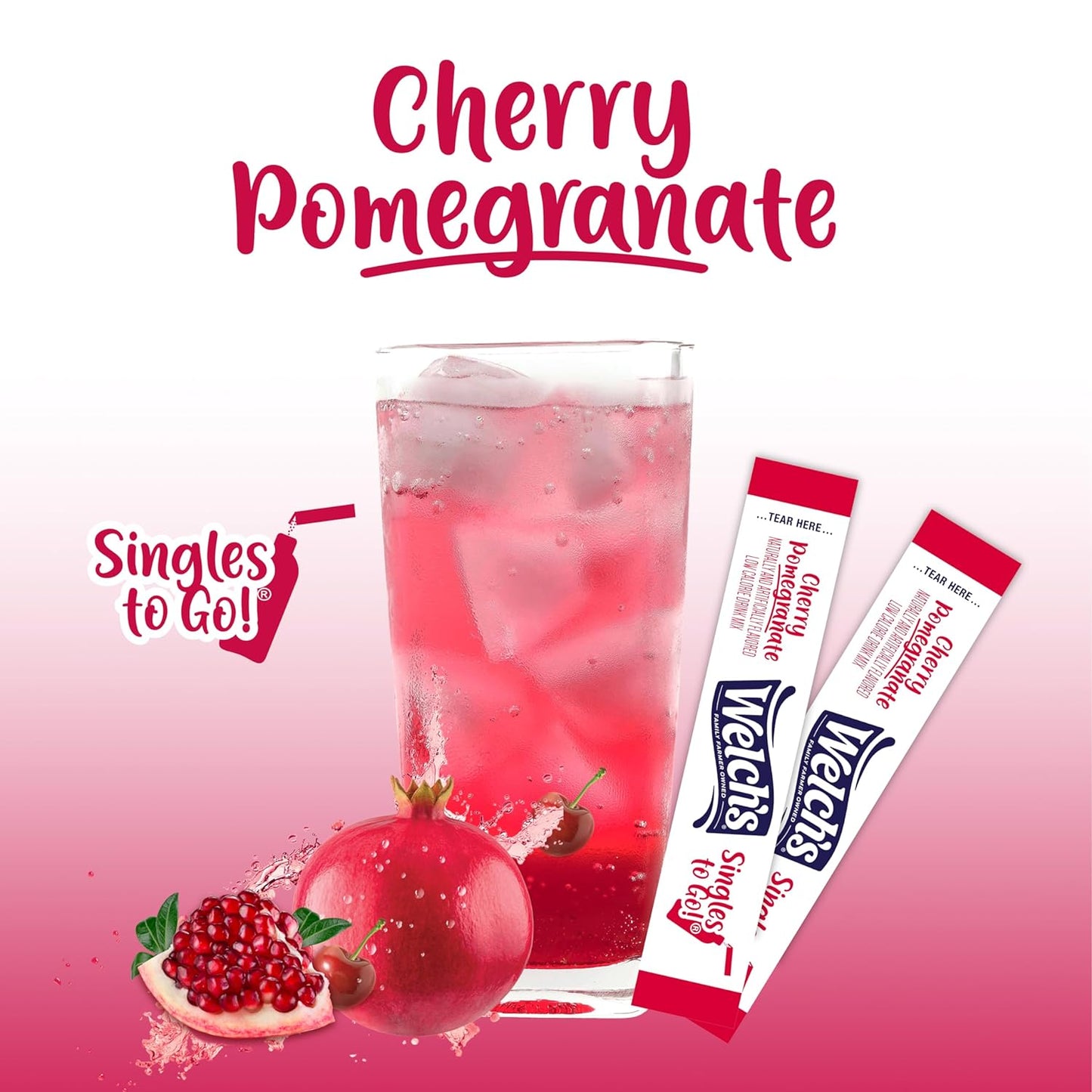 Welch's Singles To Go Drink Mix Singles - Sugar Free Vitamin C Powder Packets for a Lighter Mindful Hydration Habit