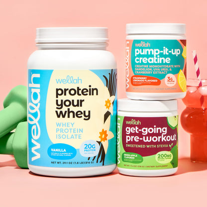 Wellah Pump-It-Up Creatine — Valentine's Day Gift for Her, a Feel-Good Fitness Upgrade She Will Actually Use