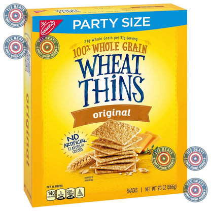 Wheat Thins Original Crackers – Kids Lunchbox Whole Grain Cracker for School Snack Packs