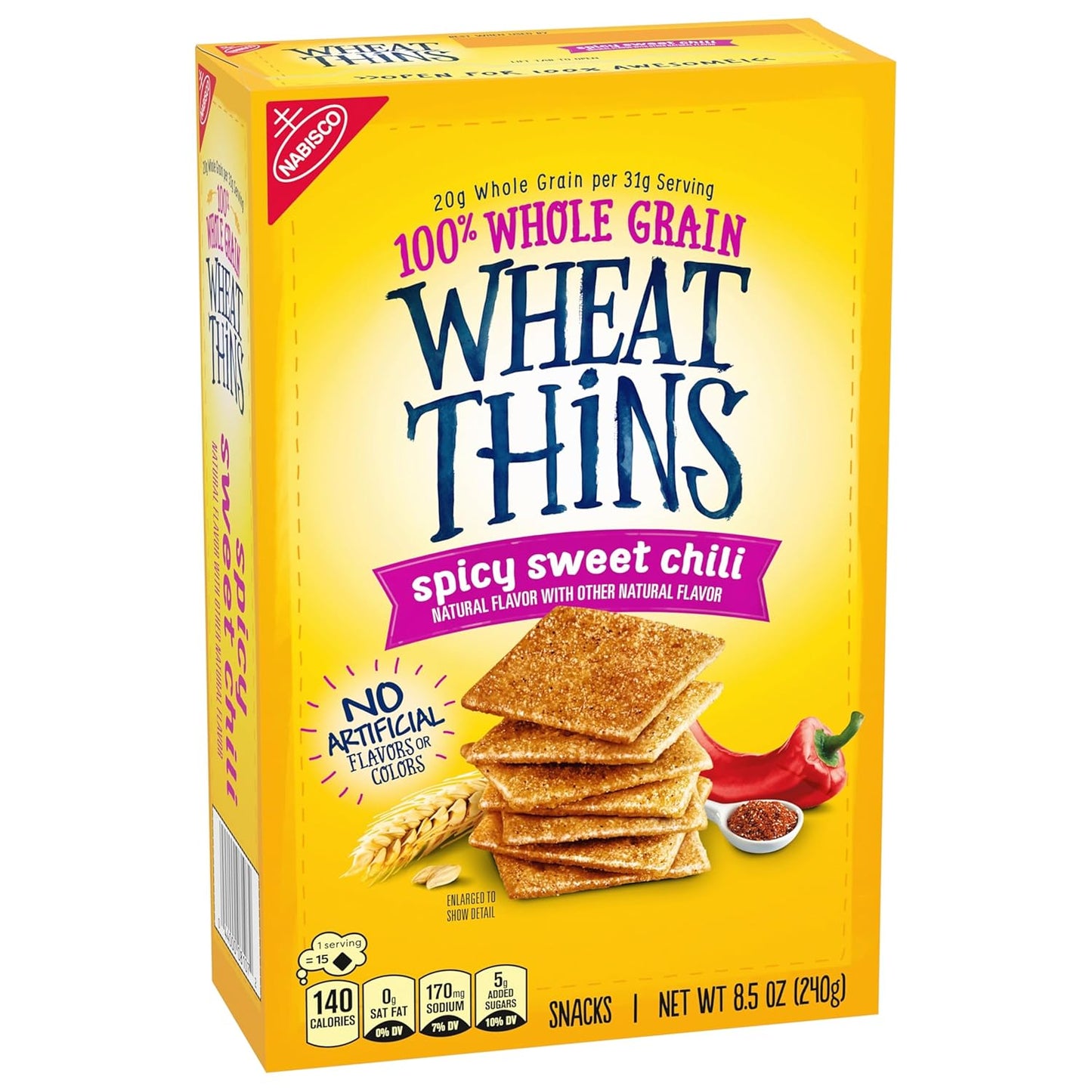 Wheat Thins Spicy Sweet Chili Crackers – Ready-to-Give Party Snack Bundle for Holiday Hosts and Gift Exchanges, Pack of 2
