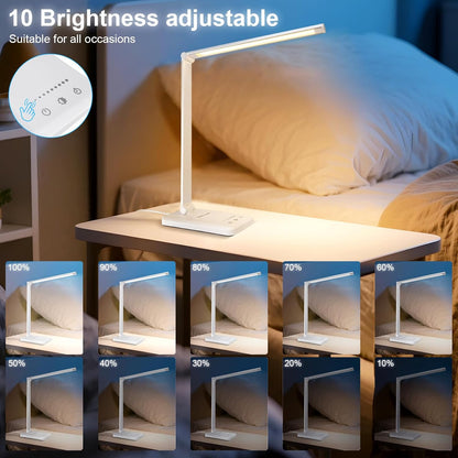 White crown Touch-Controlled Table Lamp with Auto Timer – Cozy Holiday Gift for Her and Young Adults