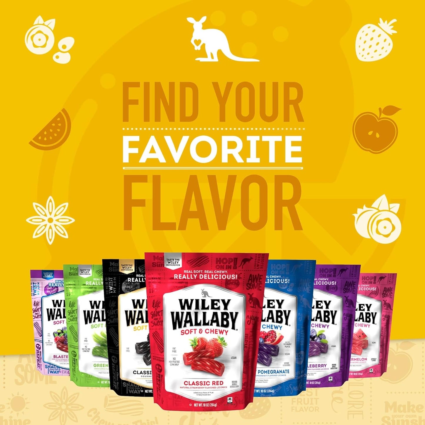 Wiley Wallaby Licorice – Travel-Ready Lemonade Twists for Road Trips, Beach Days, and Long Drives