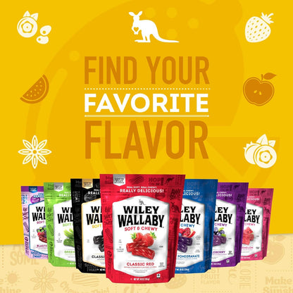 Wiley Wallaby Licorice – Travel-Ready Lemonade Twists for Road Trips, Beach Days, and Long Drives