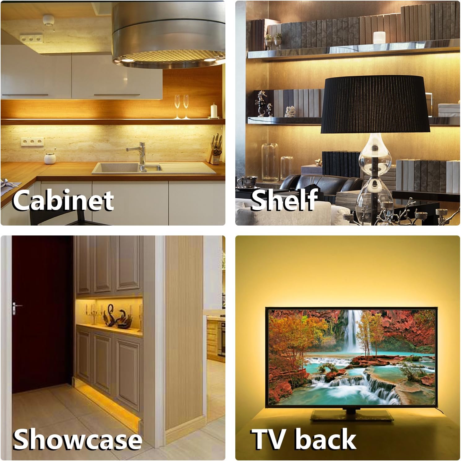 WOBANE 6-Bar LED Kitchen Task Light Kit – Crisp Counter Illumination for Meal Prep, Reading, and Hobby Stations