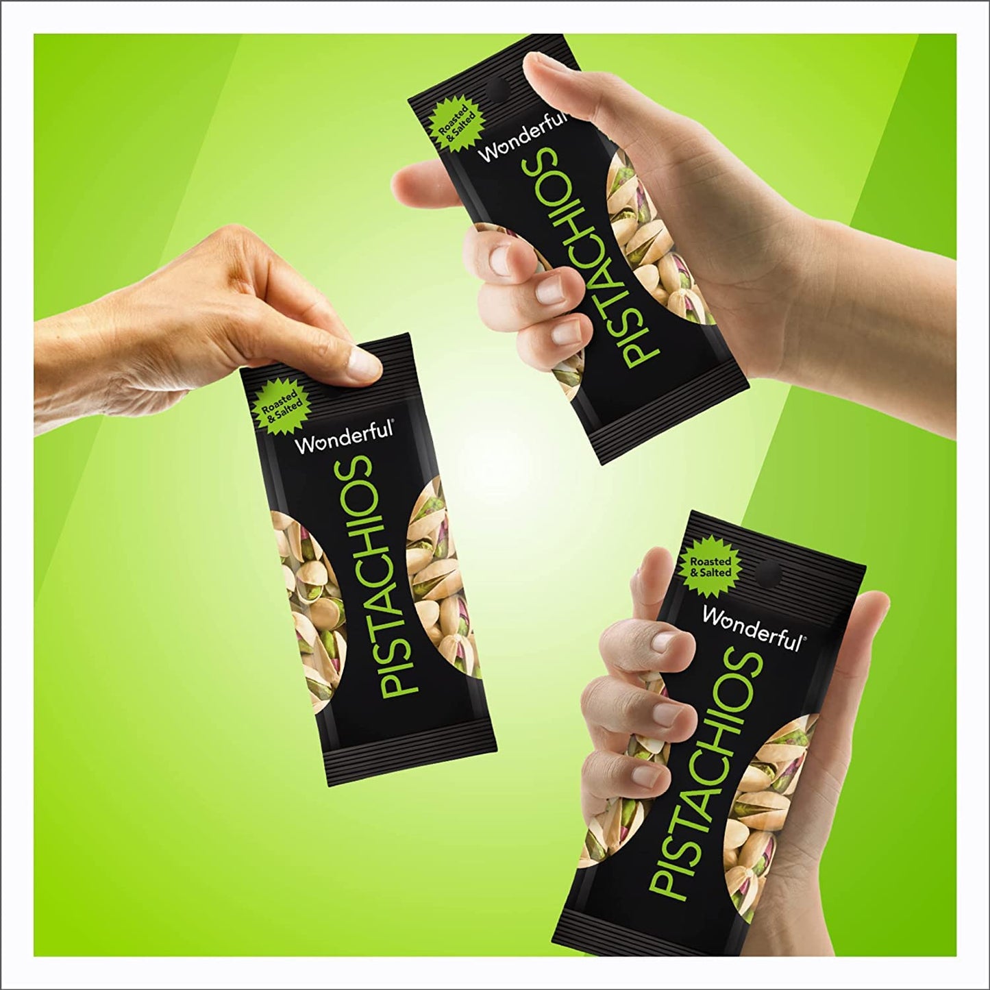Wonderful Pistachios Pack of 9 Individually Wrapped Bags – Easy After-School Snack for Kids