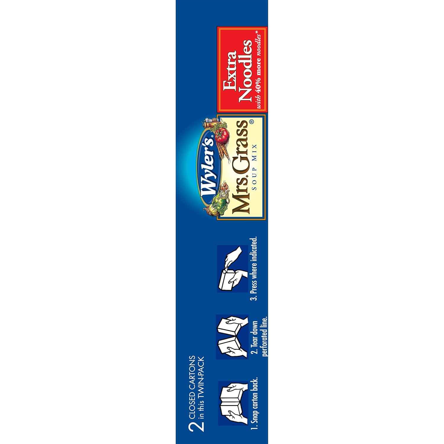 Wyler's Mrs. Grass Extra Noodles Soup Mix – Budget-Friendly Dinner Solution for Small Households