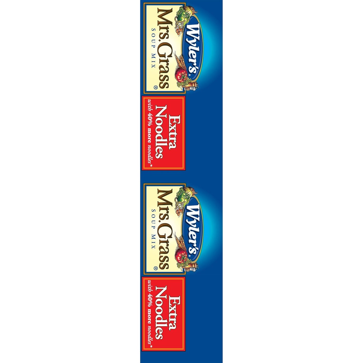 Wyler's Mrs. Grass Extra Noodles Soup Mix – Budget-Friendly Dinner Solution for Small Households