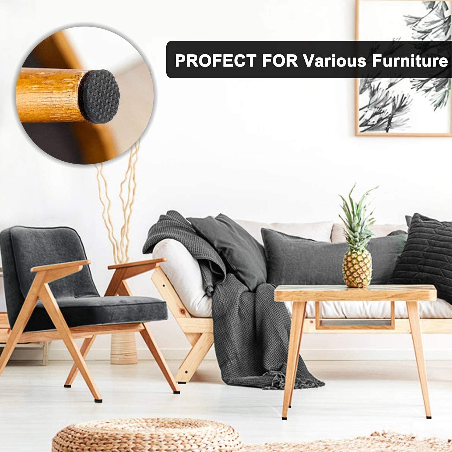 Yelanon Furniture Feet Pads – Family-Friendly Anti-Slide Solution for Kids' Bedrooms and Play Areas