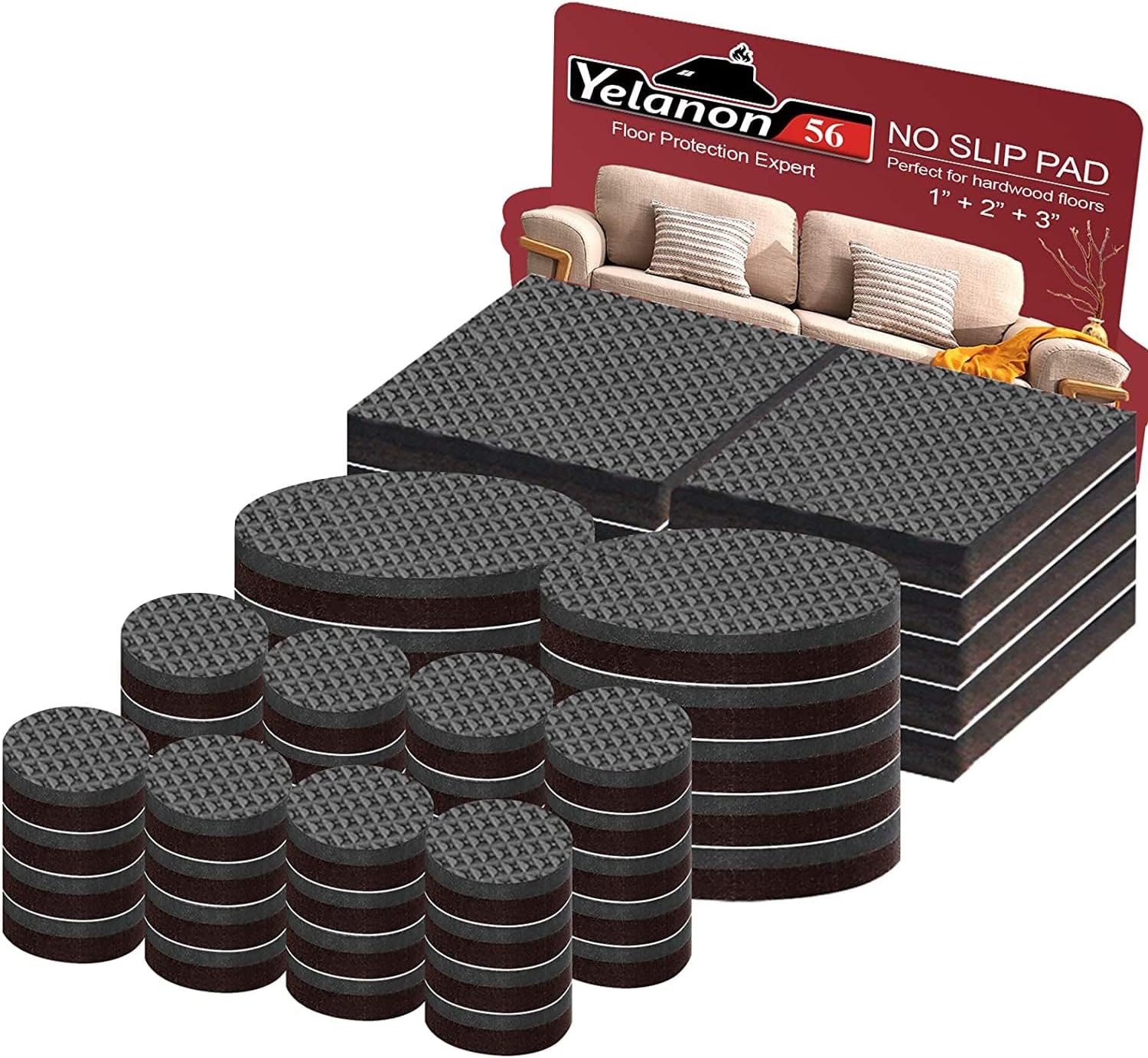 Yelanon Furniture Feet Pads – Family-Friendly Anti-Slide Solution for Kids' Bedrooms and Play Areas