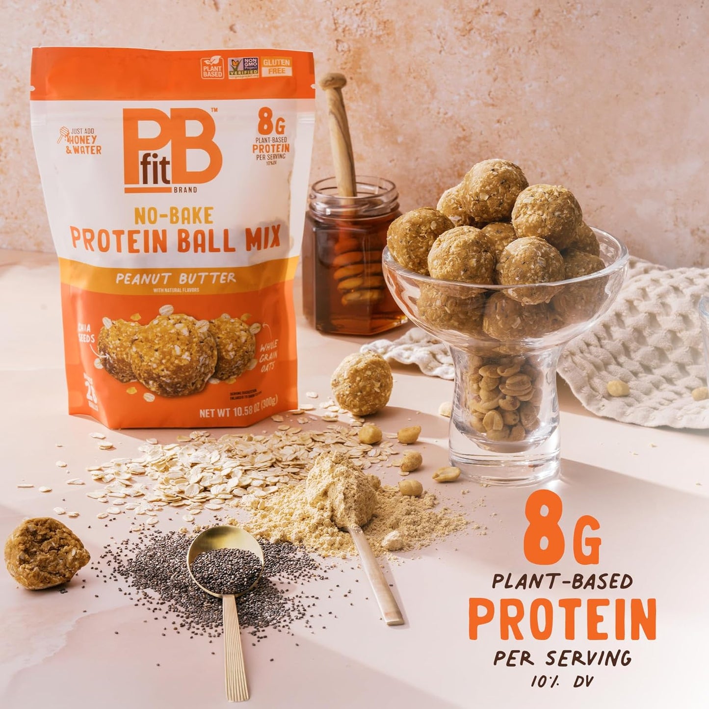 yields 26 protein balls per 10.58 oz bag