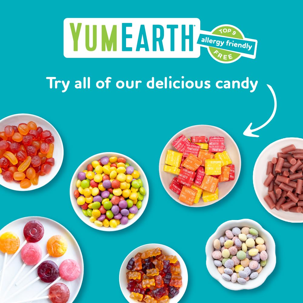 YumEarth Organic Lollipops - Thoughtful Housewarming Gift for Plant Based Households, Individually Wrapped 40 Count