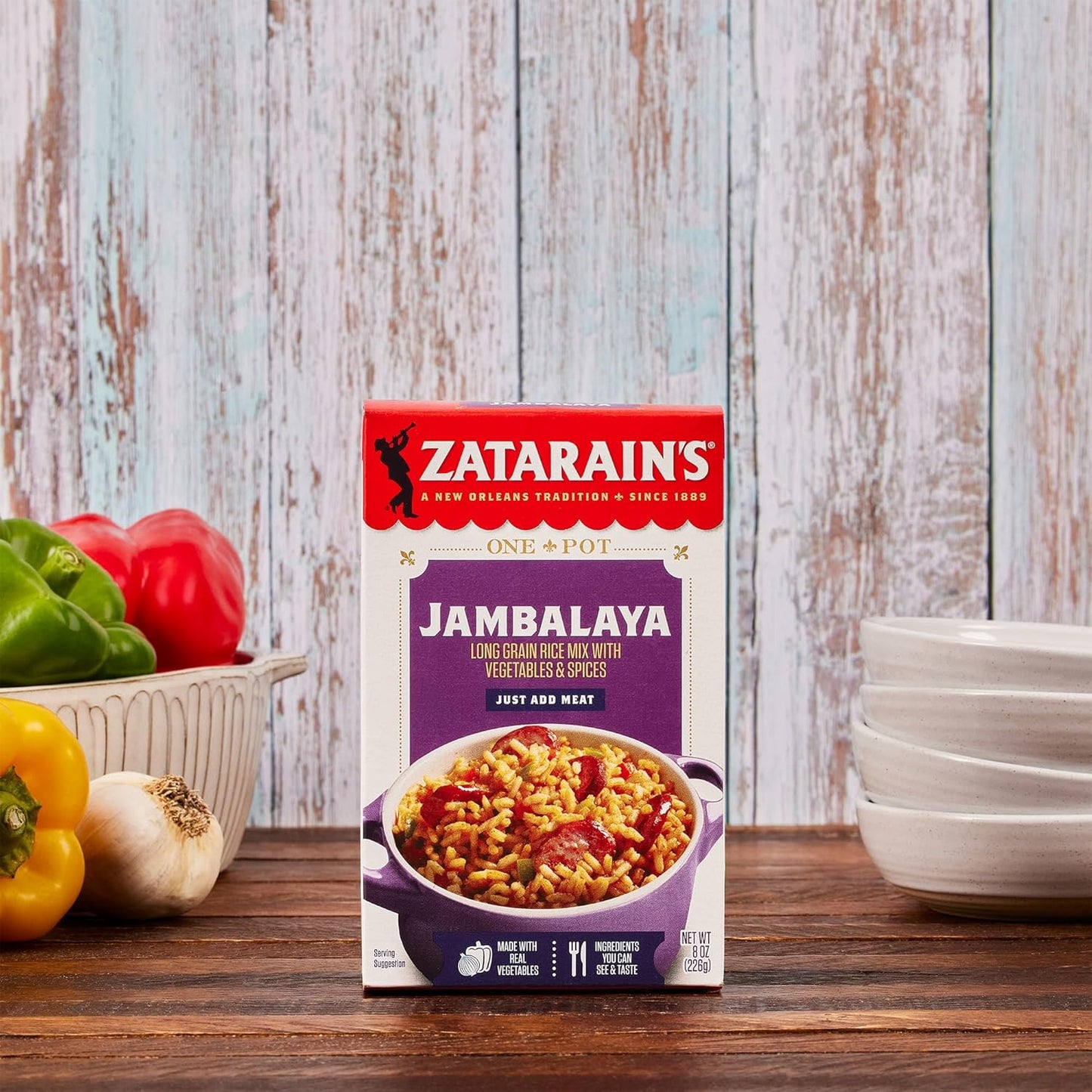Zatarain's Jambalaya Rice Mix – Stocking Stuffer and Holiday Pantry Gift for Busy Home Chefs
